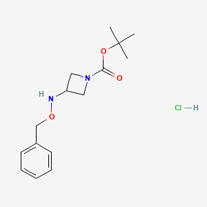 Tert-butyl 3-(phenylmethoxyamino)azetidine-1-carboxylate;hydrochloride