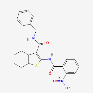 N-benzyl-2-[(2-nitrobenzoyl)amino]-4,5,6,7-tetrahydro-1-benzothiophene-3-carboxamide