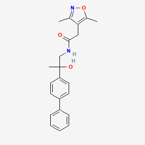 N-(2-([1,1'-biphenyl]-4-yl)-2-hydroxypropyl)-2-(3,5-dimethylisoxazol-4-yl)acetamide