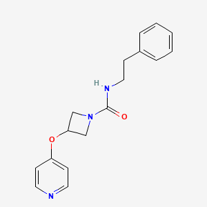 N-(2-Phenylethyl)-3-pyridin-4-yloxyazetidine-1-carboxamide
