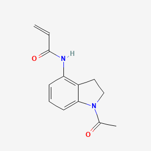 molecular formula C13H14N2O2 B2503094 N-(1-Acetylindolin-4-yl)acrylamide CAS No. 2189497-49-0