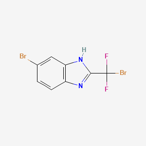 molecular formula C8H4Br2F2N2 B2503129 5-Bromo-2-[bromo(difluoro)methyl]-1H-benzimidazole CAS No. 1353778-39-8