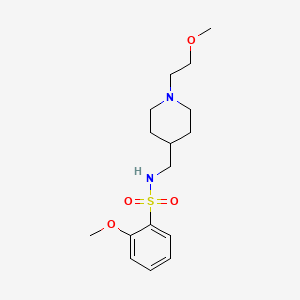 2-methoxy-N-((1-(2-methoxyethyl)piperidin-4-yl)methyl)benzenesulfonamide