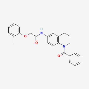 N-(1-benzoyl-1,2,3,4-tetrahydroquinolin-6-yl)-2-(2-methylphenoxy)acetamide