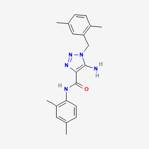 5-amino-1-(2,5-dimethylbenzyl)-N-(2,4-dimethylphenyl)-1H-1,2,3-triazole-4-carboxamide