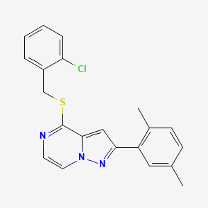 4-[(2-Chlorobenzyl)thio]-2-(2,5-dimethylphenyl)pyrazolo[1,5-a]pyrazine