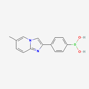 (4-{6-Methylimidazo[1,2-a]pyridin-2-yl}phenyl)boronic acid