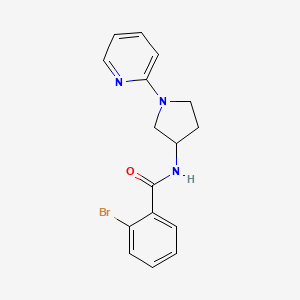 2-bromo-N-(1-(pyridin-2-yl)pyrrolidin-3-yl)benzamide