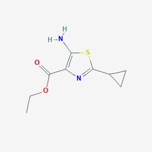 Ethyl 5-amino-2-cyclopropyl-1,3-thiazole-4-carboxylate