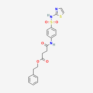 2-Phenylethyl 4-oxo-4-{[4-(1,3-thiazol-2-ylsulfamoyl)phenyl]amino}butanoate