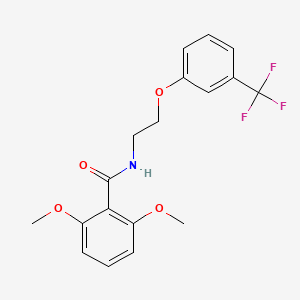 2,6-dimethoxy-N-(2-(3-(trifluoromethyl)phenoxy)ethyl)benzamide