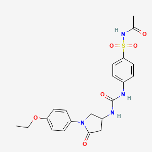 N-((4-(3-(1-(4-ethoxyphenyl)-5-oxopyrrolidin-3-yl)ureido)phenyl)sulfonyl)acetamide