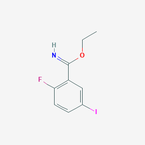 Ethyl 2-fluoro-5-iodobenzenecarboximidate