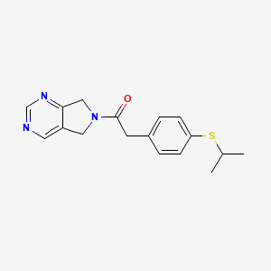 2-(4-(isopropylthio)phenyl)-1-(5H-pyrrolo[3,4-d]pyrimidin-6(7H)-yl)ethanone