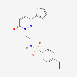 4-ethyl-N-(2-(6-oxo-3-(thiophen-2-yl)pyridazin-1(6H)-yl)ethyl)benzenesulfonamide