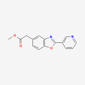 Methyl 2-[2-(3-pyridinyl)-1,3-benzoxazol-5-yl]acetate