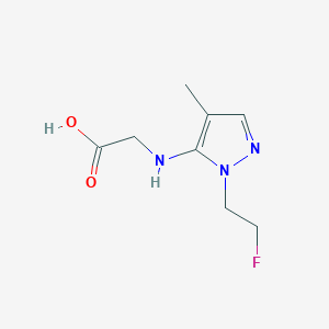 2-[[2-(2-Fluoroethyl)-4-methylpyrazol-3-yl]amino]acetic acid