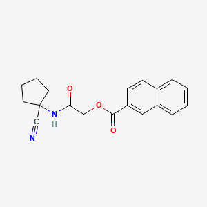 [(1-Cyanocyclopentyl)carbamoyl]methyl naphthalene-2-carboxylate