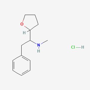 N-Methyl-1-(oxolan-2-yl)-2-phenylethanamine;hydrochloride