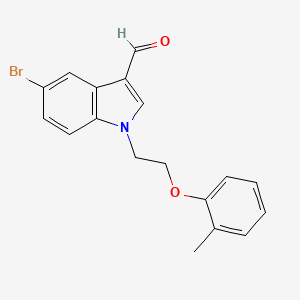 5-bromo-1-[2-(2-methylphenoxy)ethyl]-1H-indole-3-carbaldehyde