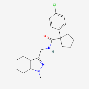 1-(4-chlorophenyl)-N-((1-methyl-4,5,6,7-tetrahydro-1H-indazol-3-yl)methyl)cyclopentanecarboxamide