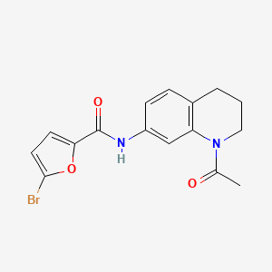 molecular formula C16H15BrN2O3 B2503320 N-(1-acetyl-1,2,3,4-tetrahydroquinolin-7-yl)-5-bromofuran-2-carboxamide CAS No. 898439-09-3