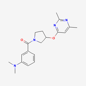 3-{3-[(2,6-dimethylpyrimidin-4-yl)oxy]pyrrolidine-1-carbonyl}-N,N-dimethylaniline