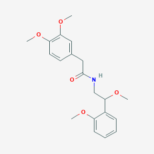 molecular formula C20H25NO5 B2503337 2-(3,4-dimethoxyphenyl)-N-(2-methoxy-2-(2-methoxyphenyl)ethyl)acetamide CAS No. 1795444-17-5