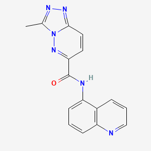 3-Methyl-N-quinolin-5-yl-[1,2,4]triazolo[4,3-b]pyridazine-6-carboxamide