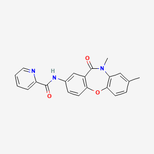 molecular formula C21H17N3O3 B2503384 N-(8,10-dimethyl-11-oxo-10,11-dihydrodibenzo[b,f][1,4]oxazepin-2-yl)picolinamide CAS No. 1207004-57-6