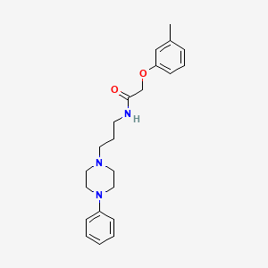 molecular formula C22H29N3O2 B2503413 N-(3-(4-phenylpiperazin-1-yl)propyl)-2-(m-tolyloxy)acetamide CAS No. 1049475-24-2