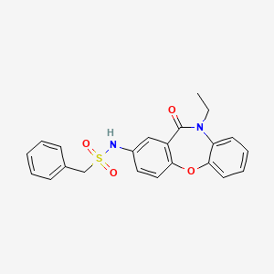 N-(10-ethyl-11-oxo-10,11-dihydrodibenzo[b,f][1,4]oxazepin-2-yl)-1-phenylmethanesulfonamide