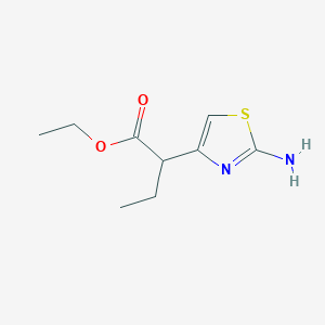 Ethyl 2-(2-aminothiazol-4-yl)butanoate