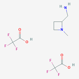(1-Methylazetidin-2-yl)methanamine; bis(trifluoroacetic acid)
