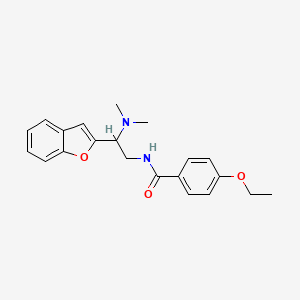 molecular formula C21H24N2O3 B2503514 N-[2-(1-benzofuran-2-yl)-2-(dimethylamino)ethyl]-4-ethoxybenzamide CAS No. 2034301-25-0