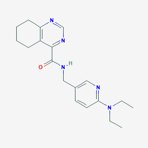 molecular formula C19H25N5O B2503516 N-{[6-(diethylamino)pyridin-3-yl]methyl}-5,6,7,8-tetrahydroquinazoline-4-carboxamide CAS No. 2415531-00-7