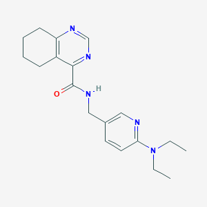 N-[[6-(Diethylamino)pyridin-3-yl]methyl]-5,6,7,8-tetrahydroquinazoline-4-carboxamide
