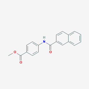 molecular formula C19H15NO3 B250352 Methyl 4-(2-naphthoylamino)benzoate 