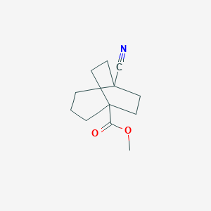 molecular formula C12H17NO2 B2503541 Methyl 5-cyanobicyclo[3.2.2]nonane-1-carboxylate CAS No. 2108823-98-7