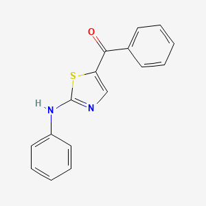 molecular formula C16H12N2OS B2503579 5-benzoyl-N-phenyl-1,3-thiazol-2-amine CAS No. 307518-99-6