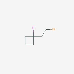 molecular formula C6H10BrF B2503611 1-(2-Bromoethyl)-1-fluorocyclobutane CAS No. 2551118-79-5
