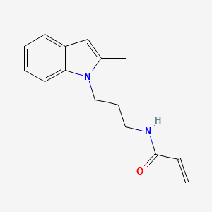 molecular formula C15H18N2O B2503661 N-[3-(2-Methylindol-1-yl)propyl]prop-2-enamide CAS No. 2305309-27-5