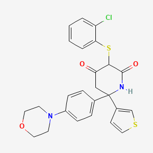 molecular formula C25H23ClN2O3S2 B2503684 GNE-140 racemate 