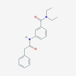 molecular formula C19H22N2O2 B250369 N,N-diethyl-3-[(phenylacetyl)amino]benzamide 