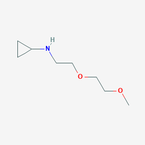 molecular formula C8H17NO2 B2503869 N-[2-(2-methoxyethoxy)ethyl]cyclopropanamine CAS No. 1306699-64-8