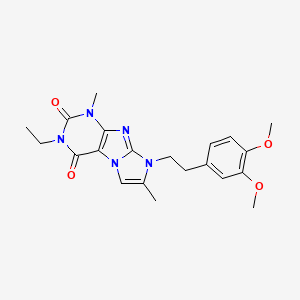 8-(3,4-dimethoxyphenethyl)-3-ethyl-1,7-dimethyl-1H-imidazo[2,1-f]purine-2,4(3H,8H)-dione