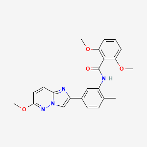 2,6-dimethoxy-N-(5-(6-methoxyimidazo[1,2-b]pyridazin-2-yl)-2-methylphenyl)benzamide
