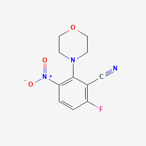 6-Fluoro-2-morpholin-4-yl-3-nitrobenzonitrile
