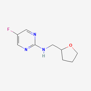 5-fluoro-N-(oxolan-2-ylmethyl)pyrimidin-2-amine