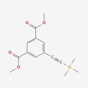 molecular formula C15H18O4Si B2503939 Dimethyl 5-((trimethylsilyl)ethynyl)isophthalate CAS No. 313648-72-5